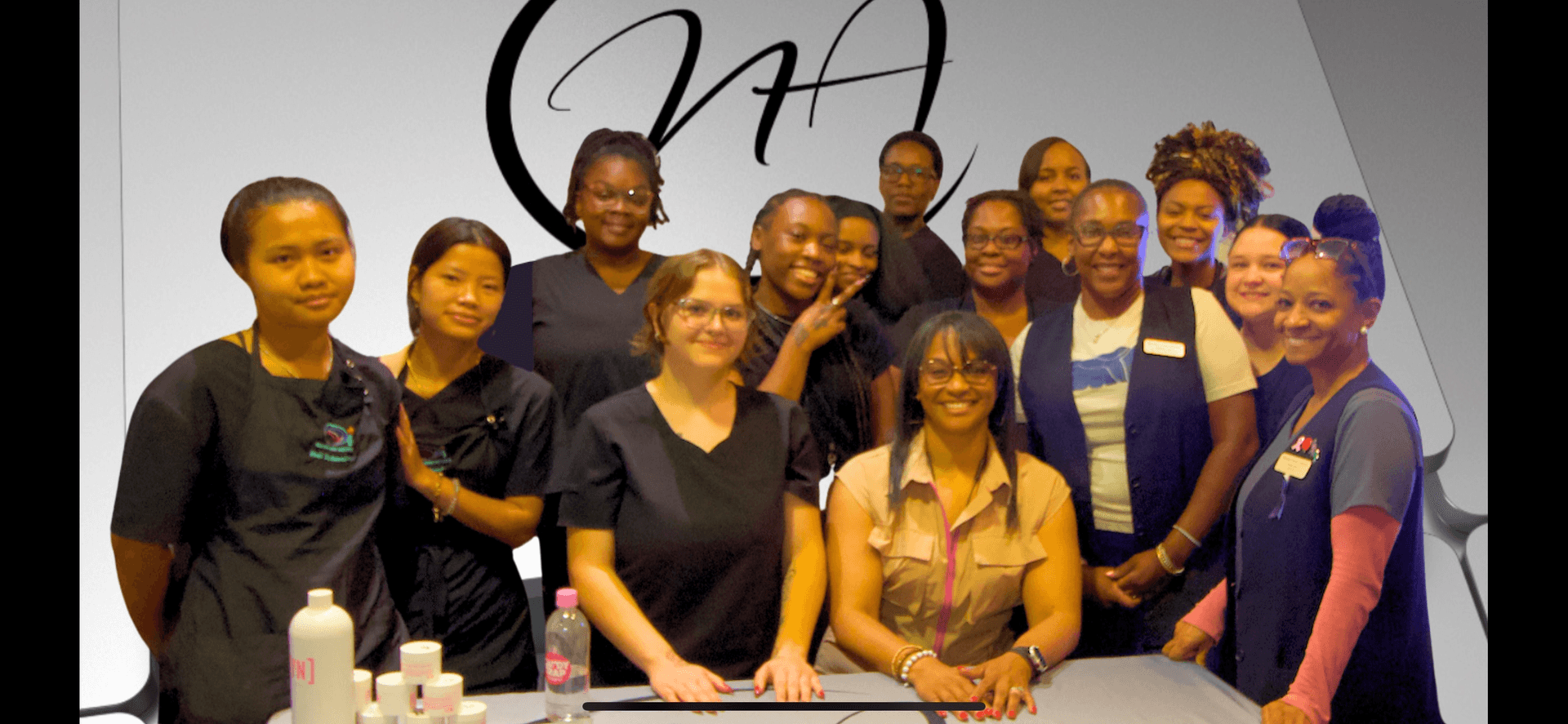 Group photo of the Nail Anatomy team and Beyond the Polish workshop attendees