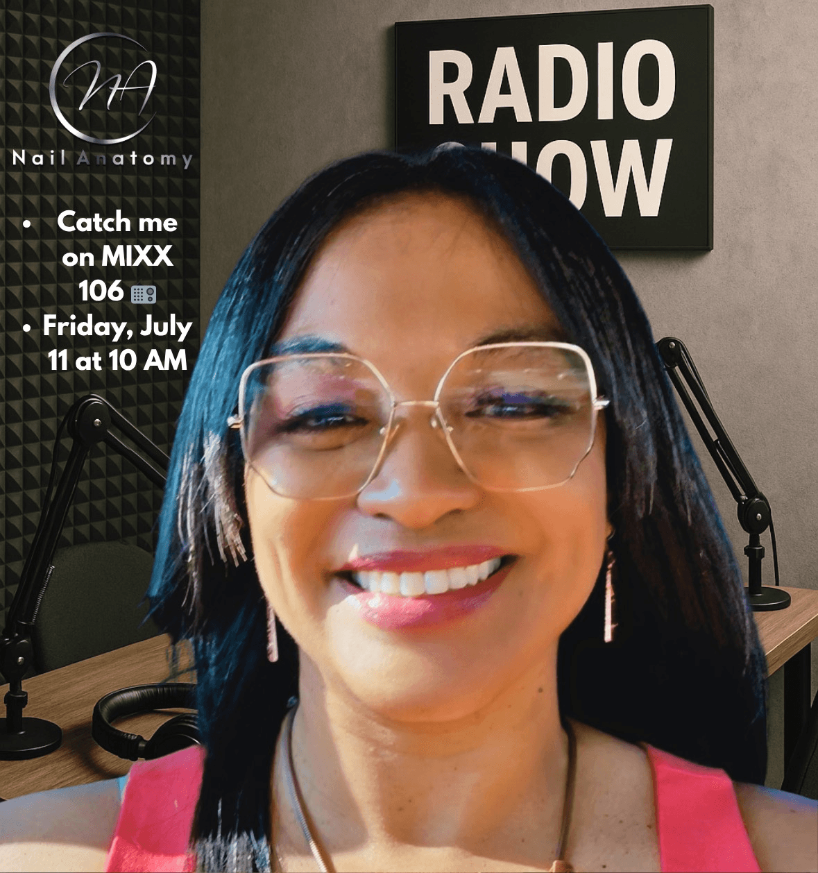 Leilani Ross radio show announcement: catch me on MIXX 106, Friday July 11 at 10AM