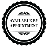 Available by appointment badge